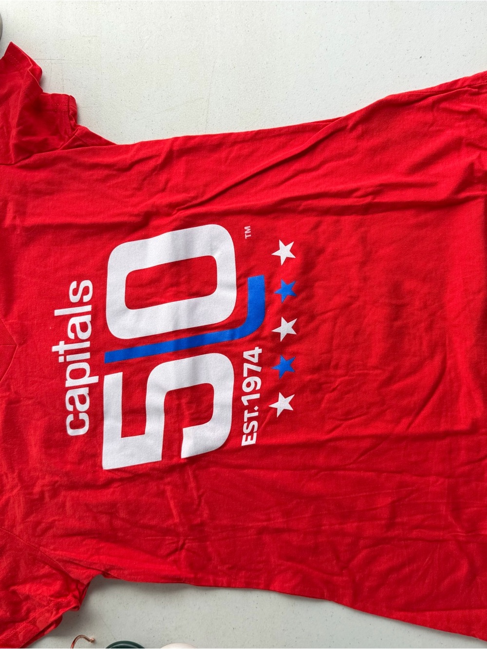 Fanatics Kids Red Capitals '50' Graphic Tee
